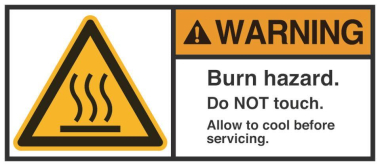 HEIN 189133 ANSI-Aufkleber WARNING Burn 