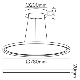 Nobile LED Pendel-Panel R780  1577811012 