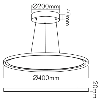 Nobile LED Pendel-Panel R400  1574011011 