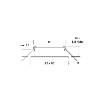 BRUM Einbaumodul quadratisch,   45009170 
