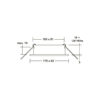 BRUM Einbaumodul rechteckig, 2- 45025180 