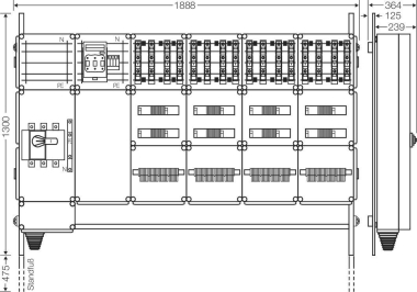 Hensel Ladeverteiler f. Mi EV 22kW 16101 