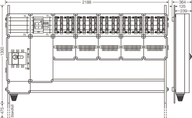 Hensel Ladeverteiler f. Mi EV 22kW 20001 