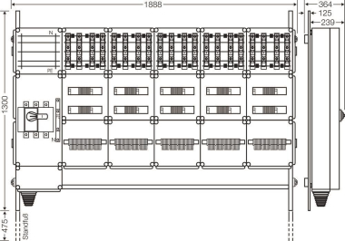Hensel Ladeverteiler f. Mi EV 22kW 20100 