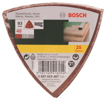 Bosch Schleifblatt-Set        2607019487 