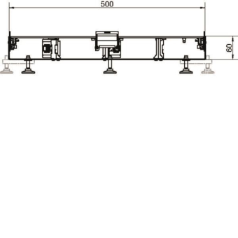 Hager Unterteil BKGD 500x60 m BKGD500601 