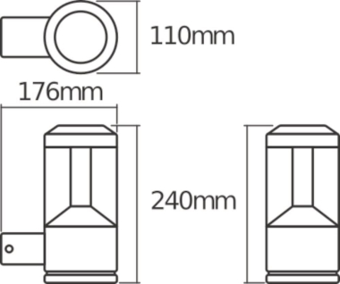 LEDV ENDURA STYLE Lantern Modern12 W 