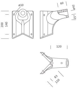 SITEC Montage Eck-Flansch ALU 5NY5101108 