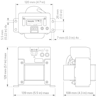 PHIL Coded Mains Transformer LN 72391300 