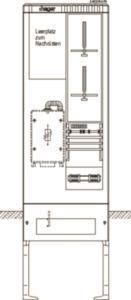 Hager Zähleranschlusssäule     ZAS205NF9 