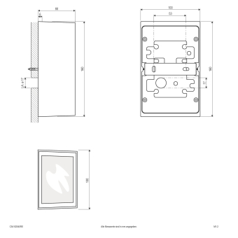 EVN LED Wandanbau, 2-flmg.   C54152540RE 