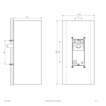 EVN LED Wandanbau, 2-flmg.   C54151202HR 