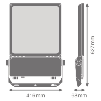 LEDV Flutlichtstrahler Flex asym 55x120° 