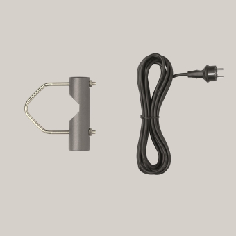 BEGA Rohrschelle, silber          70280A 