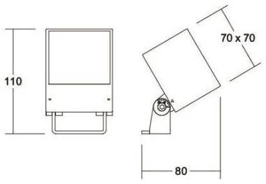 BRUM Außenstrahler Blokk IP65   60111103 