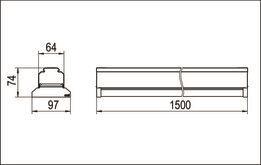 RIDI Geräteträger mit Griffrille 1551278 