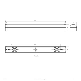 EVN LED Anbauleuchte -600mm -  LAS600125 