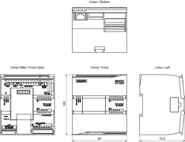 Siemens 6ES72121AE400XB0 SIMATIC S7-1200 