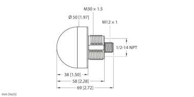 Turck LED-Anzeige,Kennleuchte K50L2RGB7Q 