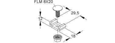 Niedax Gitterrinnenverbinder  MTSCO 6 E3 
