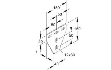 NIED Kreuzverbinder 90         KNT 50/50 