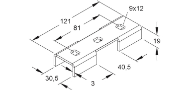 Niedax Kreuz-Verbinder          KV 40/30 
