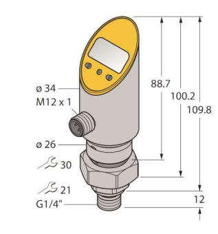 Turck Druck-   PS010V-504-LI2UPN8X-H1141 