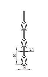 RIDI Kette     TRA 008 KETTE GALV. VERZ. 
