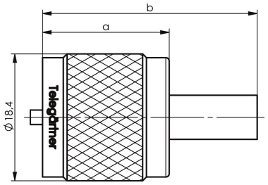 TG UHF-Kabelstecker CR/CR RG J01040A0010 