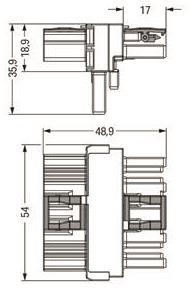 WAGO 770-617 T-Verteiler,5-polig,Kod. 