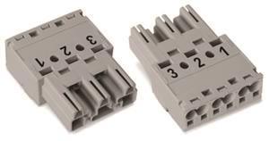 WAGO 770-253 Stecker,3-polig,grau 