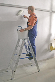 Krause Stufen-Doppelleiter Alu 2x5 