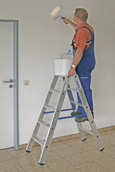 Krause Stufen-Doppelleiter Alu 2x5 