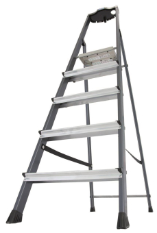 KRAU SECURO-Alu-Leiter 5 Stufen   126436 