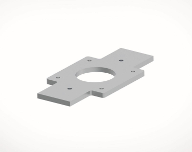 Helestra Montageplatte OKI Stahl    9032 