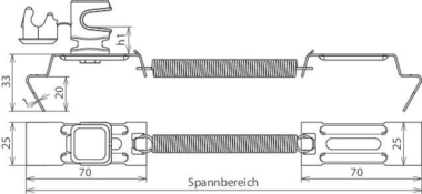 DEHN Dachleitungsh. Cu-K H=36mm   204247 