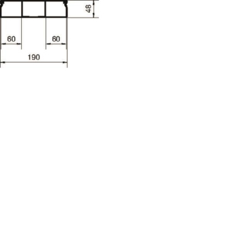 Hager Unterflurkanal 3-zügig    UK190483 