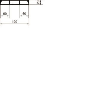Hager Unterflurkanal 3-zügig    UK190283 