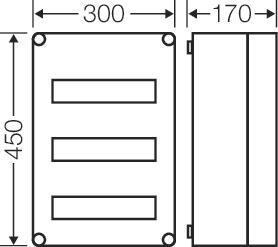 HENS Mi-Automatengehäuse 36TE     MI1335 