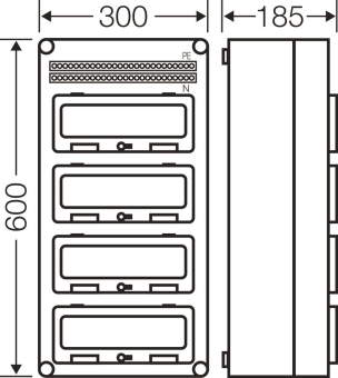 HENS Automaten-Gehäuse 4R 48TE 4  MI1444 