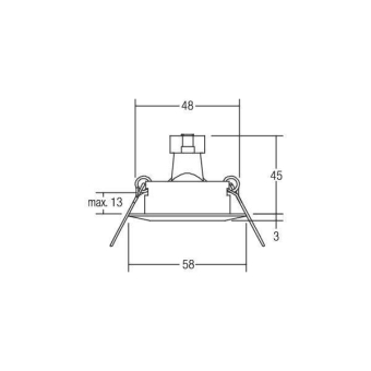 BRUM Einbaustrahler gold         2103.05 