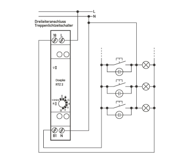 DOEP Treppenlicht-Zeitschalter      RTZ2 