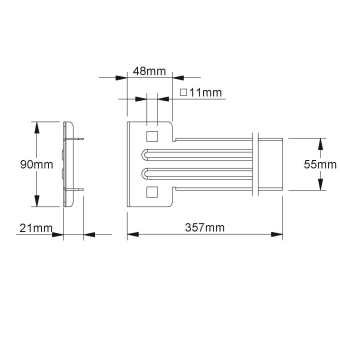 NIED Ausleger verzinkt             310MM 