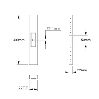 NIED Doppelausleger 125mm       KTDL 100 