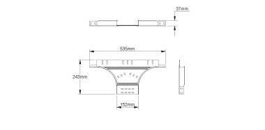 Niedax Anbau T-Stück 35x152mm RTA 35.150 