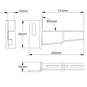 NIED Verzinkt Ausleger             200MM 