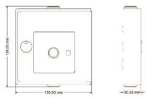 HEKATRON Funkhandtaster Blau / Interface 