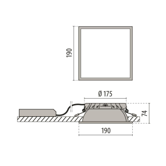 PIL DL SQUARE MIDI 8 C/EW 930    3108982 