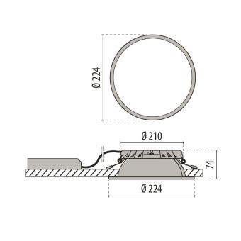 PIL DL ROUND MAXI 19 C/EW 840    3108978 