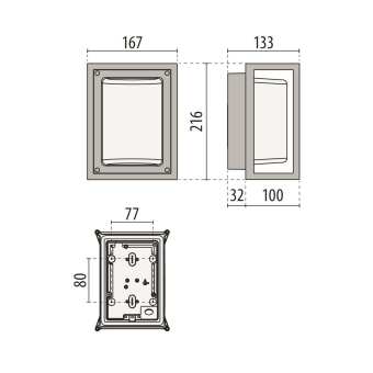 PIL LED-Wandleuchte 4000K 12W    3102570 